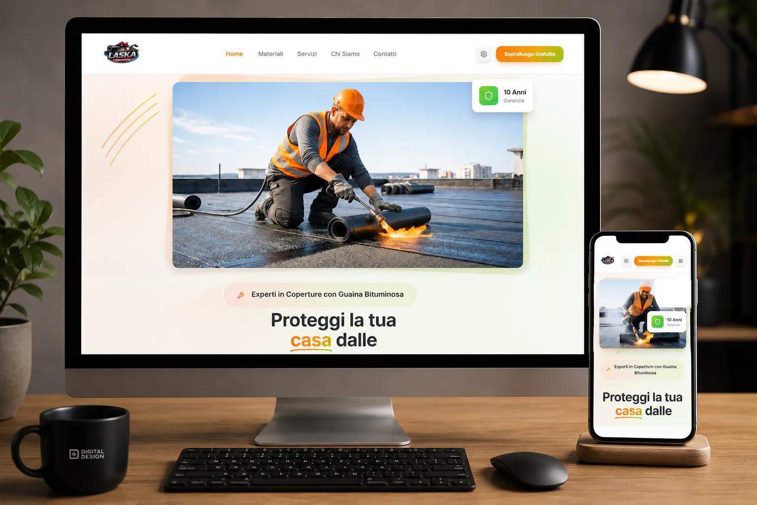 Sito web Laska Coperture
